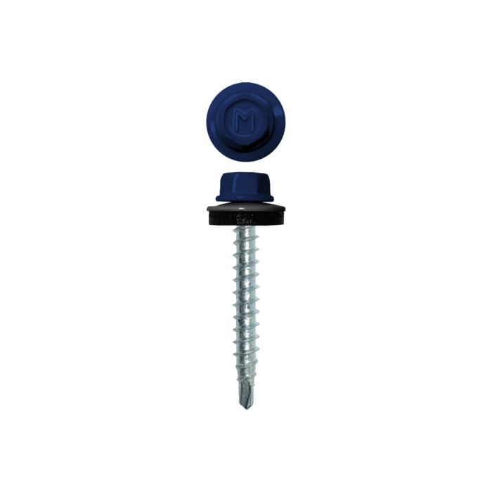 Саморез кровельный Daxmer 4,8х35 RAL 5002 (250) сверло №1