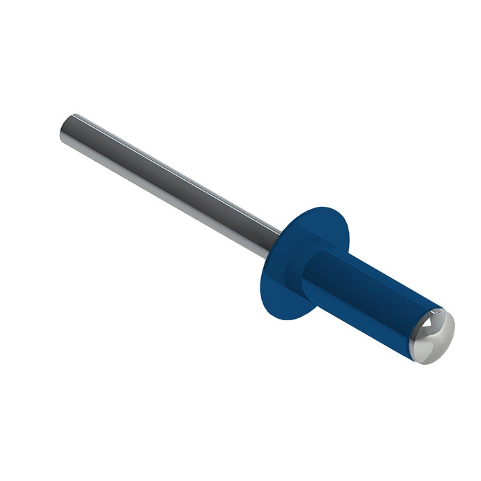 Заклёпка вытяжная Daxmer 4,0х10 RAL 5005 (750шт) нерж/нерж