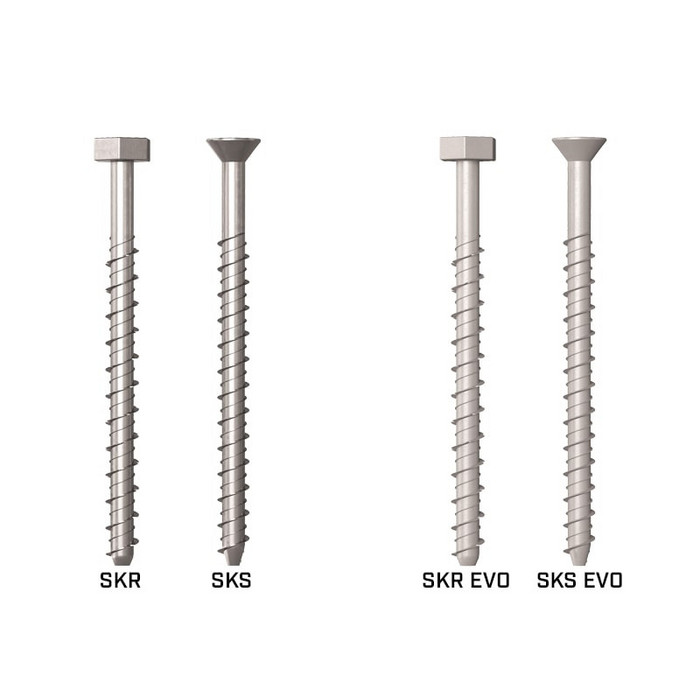 Шуруп Rothoblaas SKR-HT с шестигранной головкой 12×120 (25 шт) (SKR12120H / SKR12120)